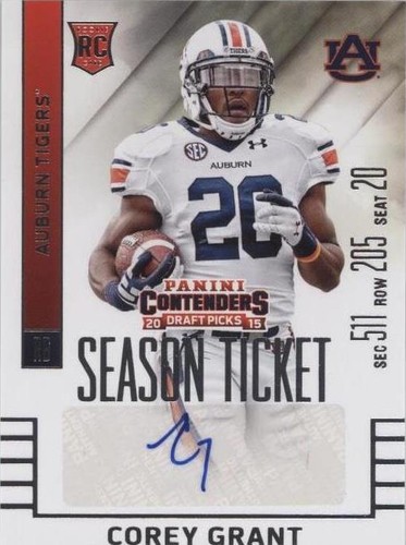 2015 Panini Contenders Draft Picks Corey Grant #170