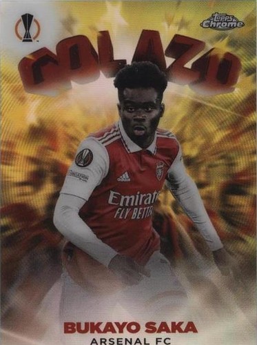 2022-23 Topps Chrome UEFA Club Competitions Bukayo Saka #G-19