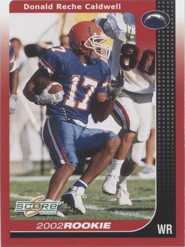 2002 Score Reche Caldwell #289