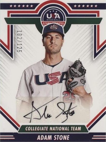 2022 Panini USA Baseball Stars & Stripes - Adam Stone #CNTS-AS