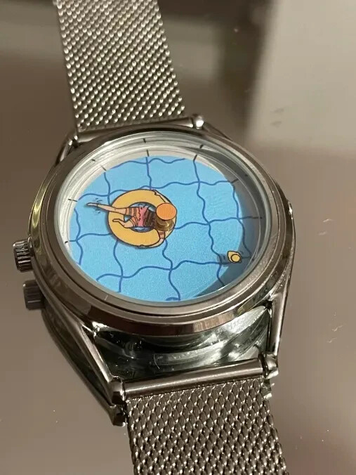 Unique Custom Made Swimming Pool Men's Watch