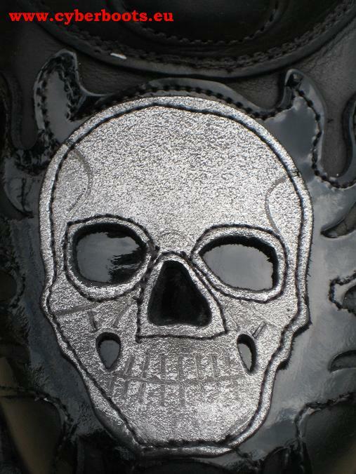 NEW ROCK BOOTS ROCK BOOTS M.727-S1 LUKE SCHWARZ LACK GOTHIC BIKER STIEFEL GRÖSSE 36 BIS 47