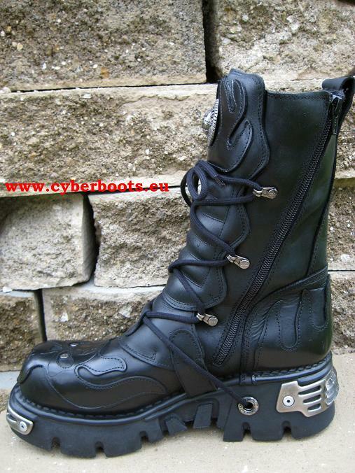 NEW ROCK BOOTS ROCK BOOTS MORPHEUS 107-C7 GOTHIC BIKER SCHWARZ GRÖSSE 36 BIS 47