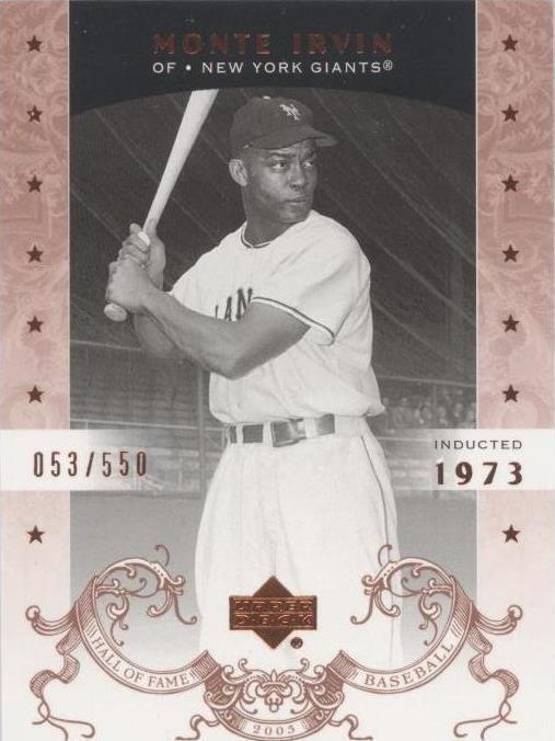2005 Upper Deck Hall of Fame - Monte Irvin #52