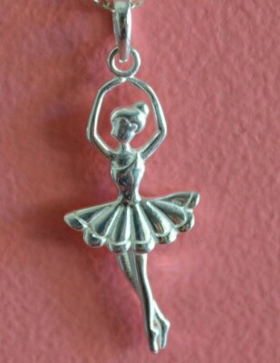 925 Sterling Silver Ballerina Ballet Dancer Charm - Dancer Pendant ONLY