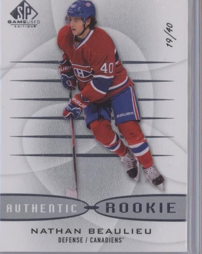 2013-14 SP Game Used Edition - Nathan Beaulieu #199