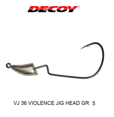 DECOY VJ 36 VIOLENCE 5 GR AMO SIZE 2/0  JIG HEAD DECIBO 825280 AMI PIOMBATI