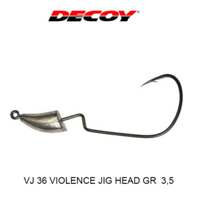 DECOY VJ 36 VIOLENCE 3,5 GR AMO SIZE 2/0  JIG HEAD DECIBO 825280 AMI PIOMBATI
