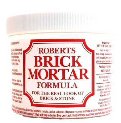 HO/N/O Scale Roberts Brick Mortar Formula 1004 4oz 118ml Jar