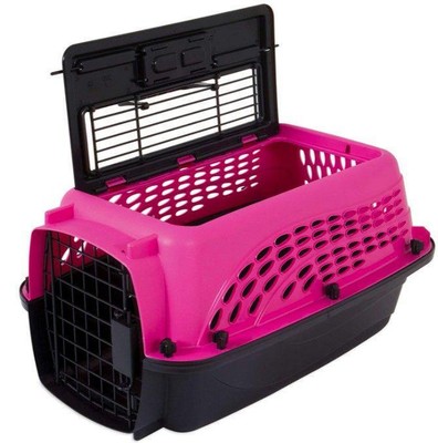 Two Door Top-load Kennel Pink