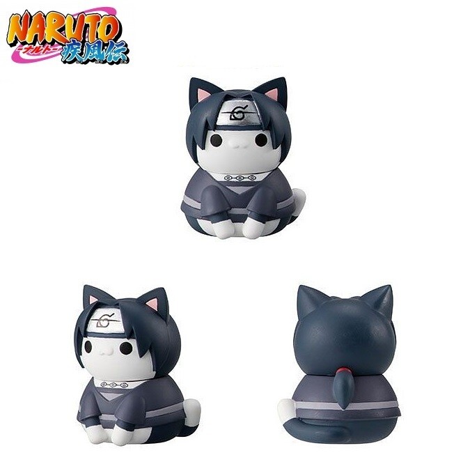 Mega Cat NARUTO Shippuden Nyaruto Akatsuki Confrontation Mini Figure Toy Itachi