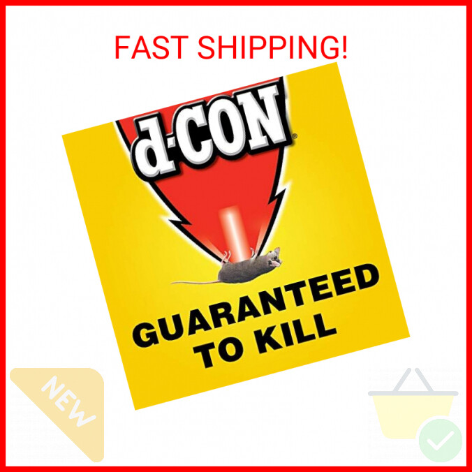 d-CON Refillable Corner Fit Mouse Bait Station, 1 Trap + 18 Bait Refills
