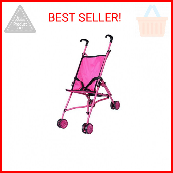 Precious Toys Baby Doll Stroller, Doll Stroller for Toddlers and 2 Year Old Girl
