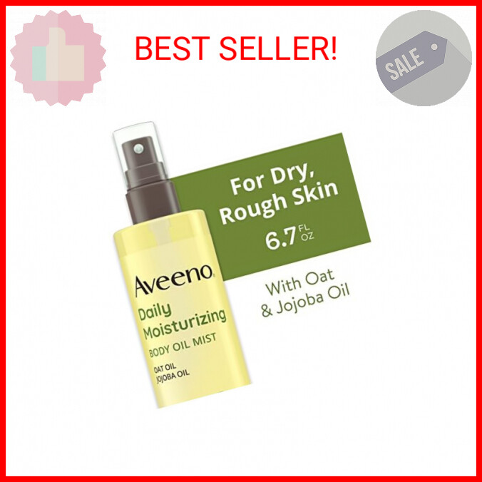 Aveeno Daily Moisturizing Dry Body Oil Mist Oat & Jojoba Oil for Dry Skin 6.7 Oz