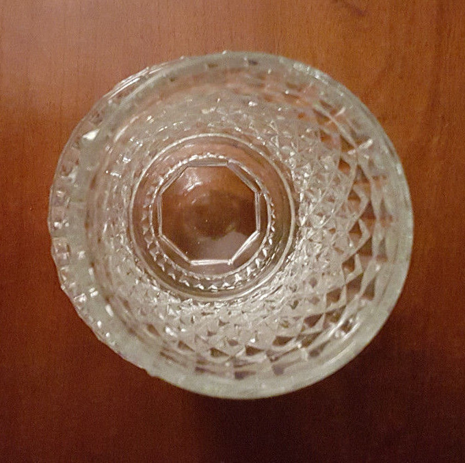 Crystal PRISM gem GLASS diamond BLING votive Candle holder cup