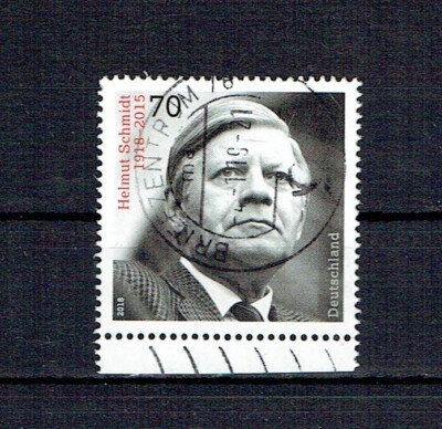 GERMANIA 2018 CENTENARIO DELLA NASCITA DI HELMUT SCHMIDT 1 VAL. Cat.U.3264