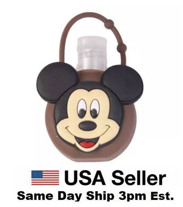 Mickey Mouse Hand Sanitation Silicone Bottle Holder Carrying Case Mini 1oz Empty