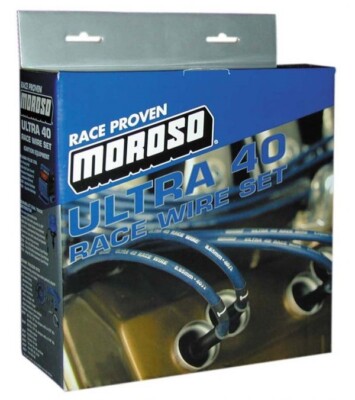 Moroso 73664 Ultra 40 Spark Plug Wires SBC Small Block Chevy 350 383 400 OVC HEI