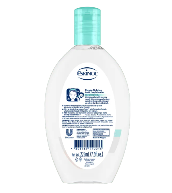Eskinol PIMPLE FIGHTING Facial Deep Cleanser 225ml