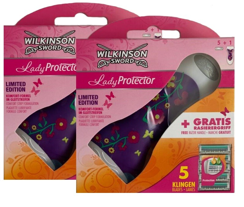 10 Rasierklingen Wilkinson Sword Lady Protector 2 Rasierer LIMITID EDITION 