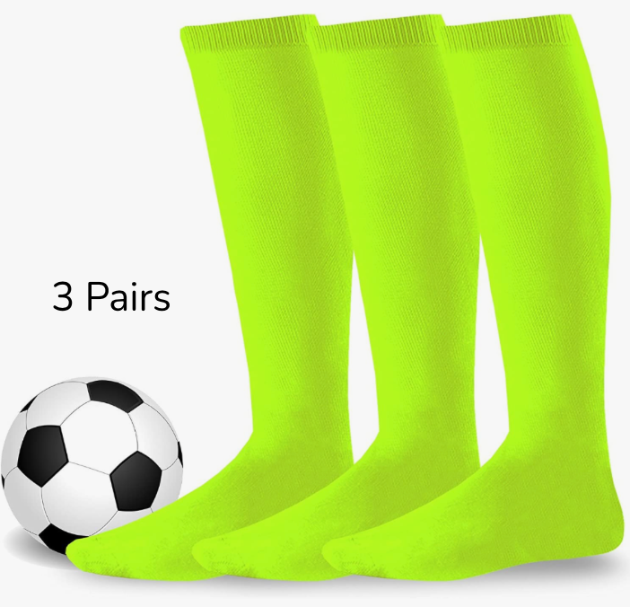 Toddler Soccer Socks Neon Girls Knee High Boys Soccer Socks