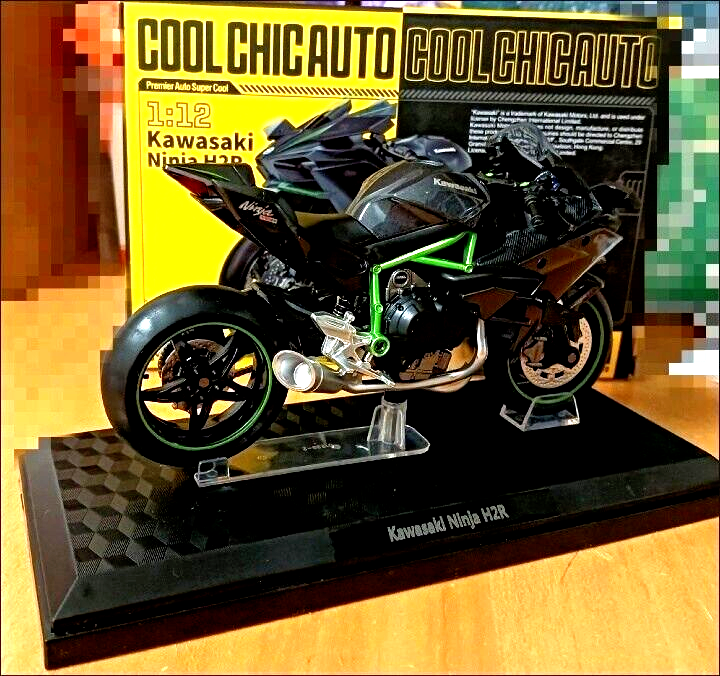 1/12 Kawasaki Ninja H2R Motorcycle Model Diecast Racing Bike Toy