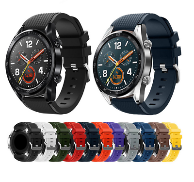 For Huawei Watch GT 2 46MM Silicone Fitness Replacement Watch Wrist Strap 