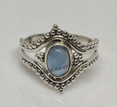 Moonstone Ring 925 Sterling Silver Handmade Boho Jewelry Gift For Women K-315
