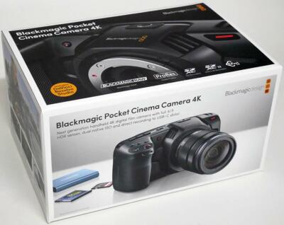 BLACKMAGIC DESIGN POCKET CINEMA CAMERA 4K BLACK MAGIC BMPCC4K 12-BIT BRAW