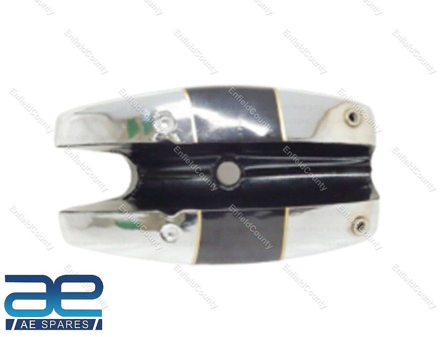 For BSA B25 B50 TR25 1971-73 D355 Chrome & Black Aluminium Fuel Gas Tank  