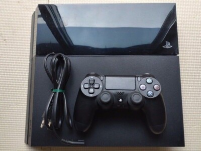 Sony PlayStation 4 Original PS4 CUH-1000A 500GB Jet Black Set Console Controller