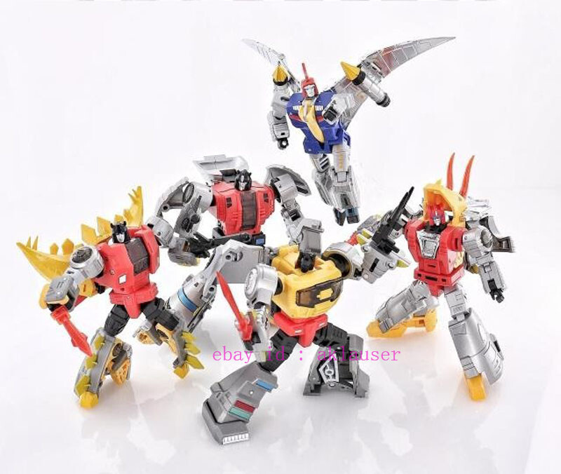 Perfect new Dx9 Dinobots Grimlock Slag Sludge Snarl Swoop Perfect new Dx9 Dinobots Grimlock Slag Sludge Snarl Swoop