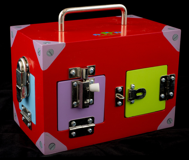 NEW Mamagenius Small Activity Lock Latches Wooden Play Box Educational