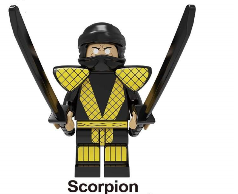 Mortal Kombat PS4 Xbox SCORPION Figure Use With Lego bloc de construction