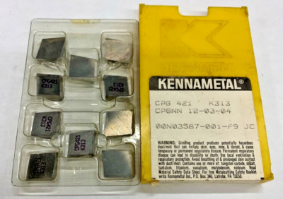 (10 PCS) KENNAMETAL CPG 432 GRADE: K313 CARBIDE INSERTS