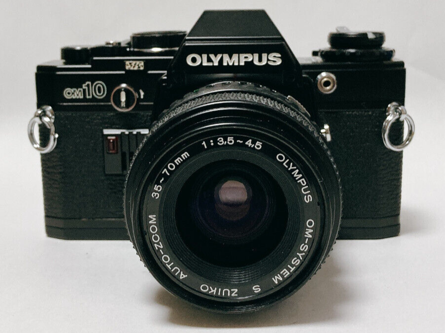 OLYMPUS OM-10 ブラック , S.Zuikou 35-70mm EXC+5] Olympus OM10 Black Film Camera + OM Systems S zuiko