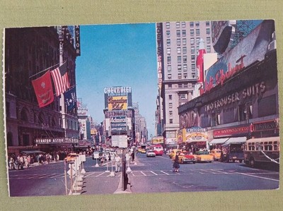 Time Square Vintage Plastichrome Post Card