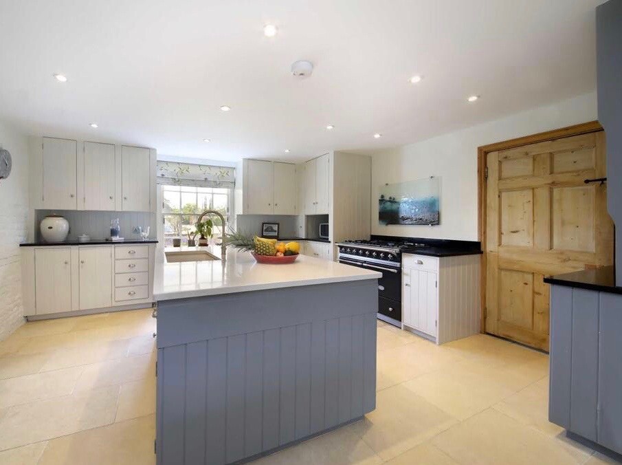 Country style second hand kitchen units and island for sale in