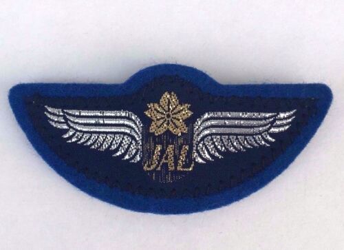 Vtg JAPAN AIRLINES JAL Employee LOGO WINGS CLIP PIN CREW INSIGNIA