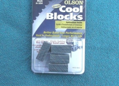 OLSON COOL BLOCKS REPLACES BLACK AND DECKER  BDBS100 BAND SAW BLADE GUIDE BLOCKS