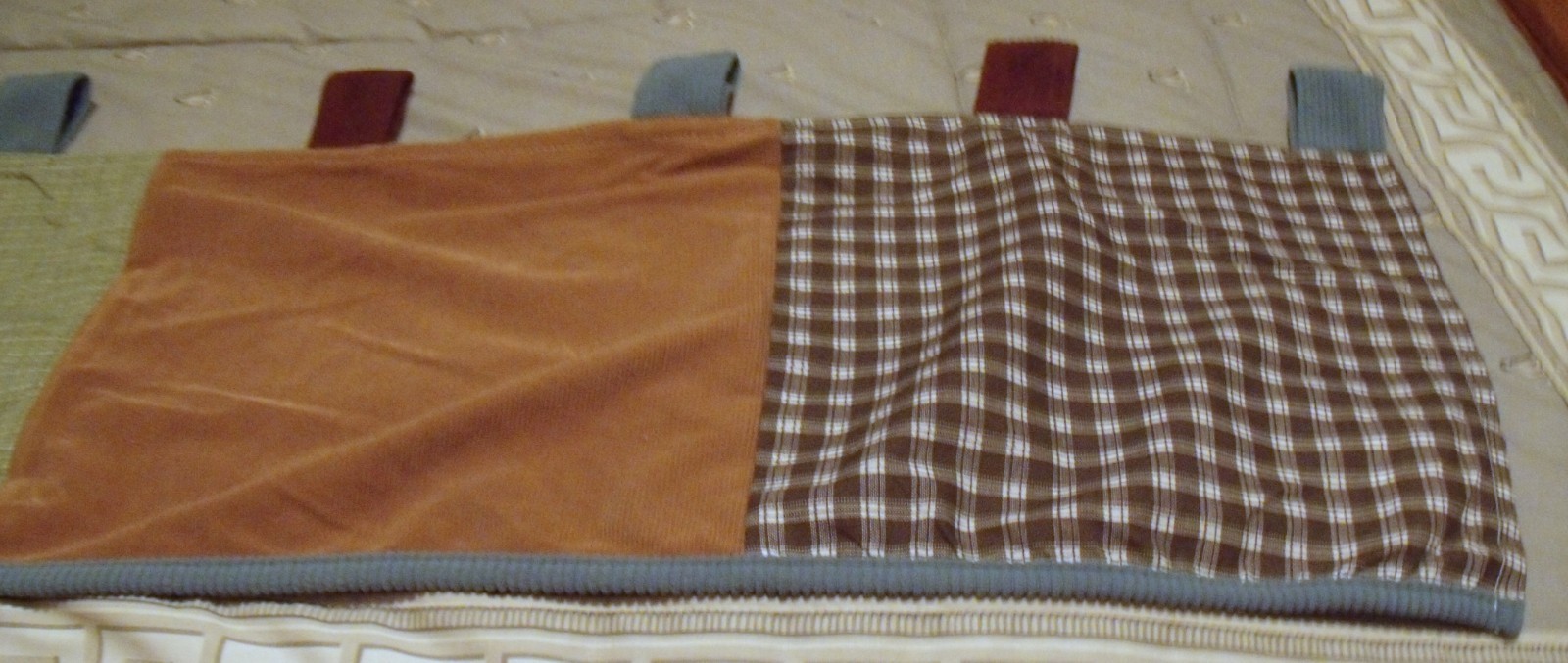 cocalo window valance boys browns, green and blue