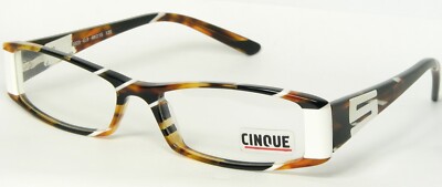 CINQUE moda 5023 C.3 TORTOISE BROWN /BLACK /WHITE EYEGLASSES FRAME 49-15-135mm
