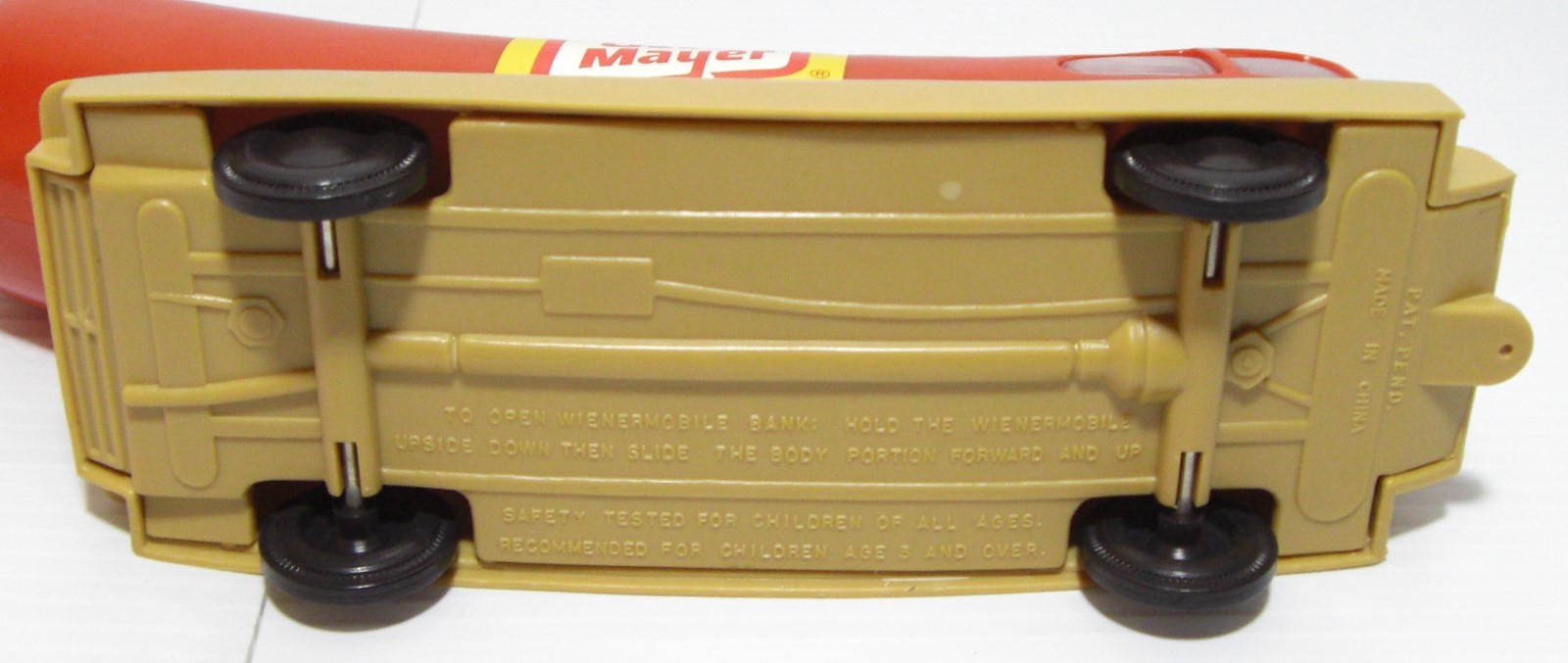 Vintage 1992 Oscar Mayer USA Olympic Team Weinermobile Bank & Whistle