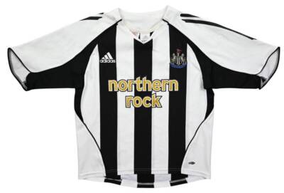 激レアNewcastle United シャツ northern rock 白黒 2007/09 MARTINS #9 Newcastle United Vintage adidas Football