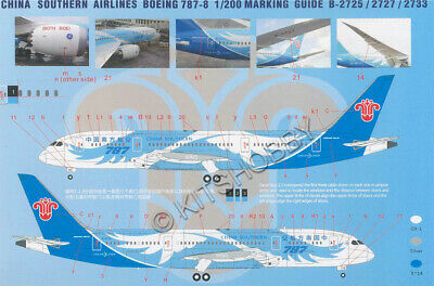 China Southern Airlines RIBHOBBY decal 1/144 Boeing 787-8
