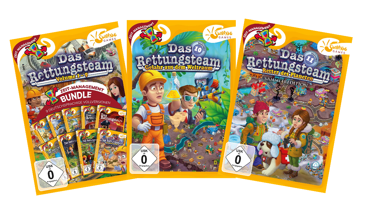 Das Rettungsteam 1-11 Sparbundle Sunrise Games PC Spiel Zeitmanagement NEU & OVP