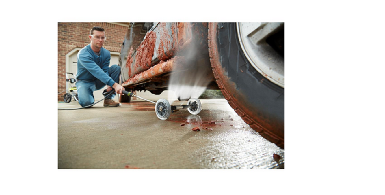 RYOBI Pressure Washer Water Broom Outdoor Cleaning For Deck Patio Driveway 11in