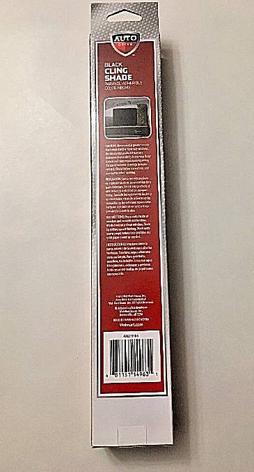 NEW Auto Drive BLACK Static Cling Car Window Shade 16