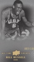 2013 Upper Deck All-Time Greats - Bill Russell #8