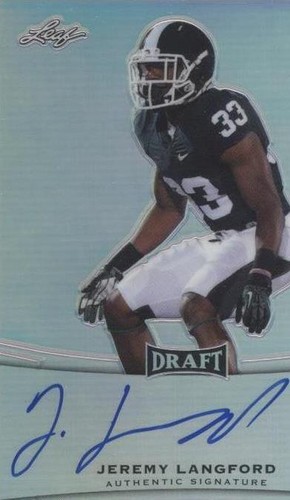 2015 Leaf Metal Draft Jeremy Langford #BA-JL1
